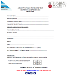 2022 Entry Form