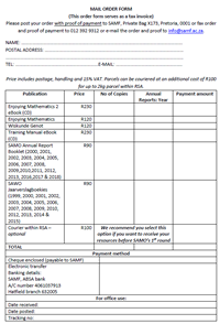 Consolidated order form
