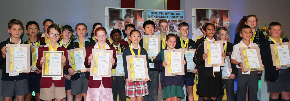 SAMF banner - Mathematics Challenge recipients